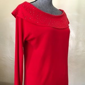 Red Sweater amazing for The Holidays